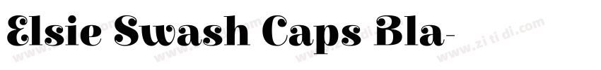 Elsie Swash Caps Bla字体转换 Elsie Swash Caps Bla字体转换